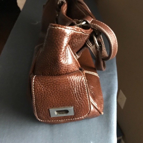 2/$30! Brown Leather tote - Picture 4 of 8